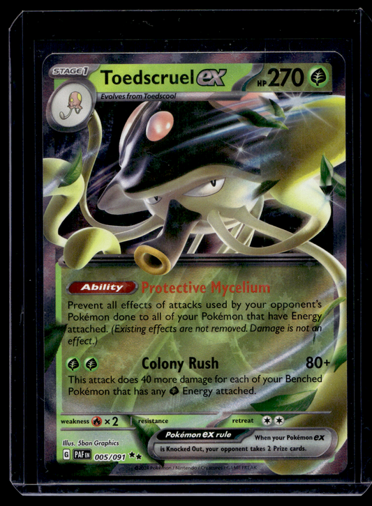 2023 Pokemon Scarlet & Violet - Paldean Fates - Toedscruel ex #005