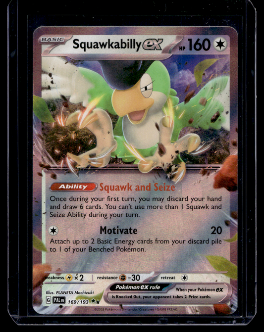 2023 Pokemon - Scarlet & Violet - Paldea Evolved - Squawkabilly ex #169