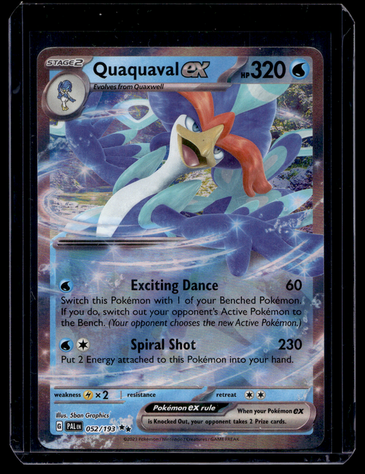 2023 Pokemon - Scarlet & Violet - Paldea Evolved - Quaquaval ex #052