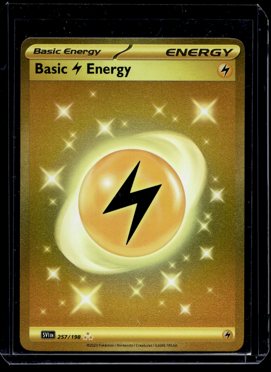 2023 Pokemon Scarlet & Violet - Scarlet & Violet - Hyper Rare - Basic Lightning Energy #257