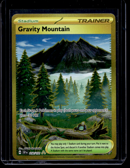 2024 Pokemon - Scarlet & Violet - Surging Sparks - Hyper Rare - Gravity Mountain #250