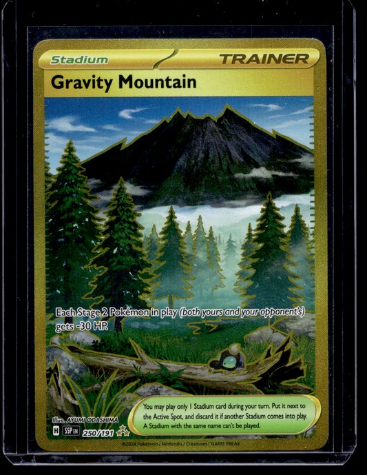 2024 Pokemon - Scarlet & Violet - Surging Sparks - Hyper Rare - Gravity Mountain #250