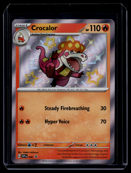 2024 Pokemon - Scarlet & Violet - Black Star Promos - Promos - Crocalor #080