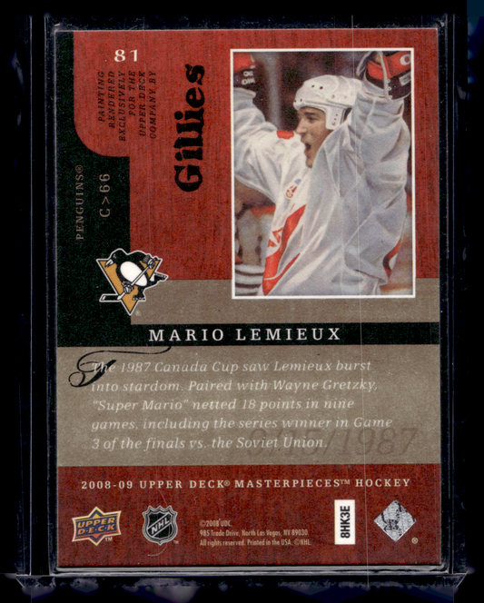 2008-09 Upper Deck Masterpieces - Mario Lemieux #81