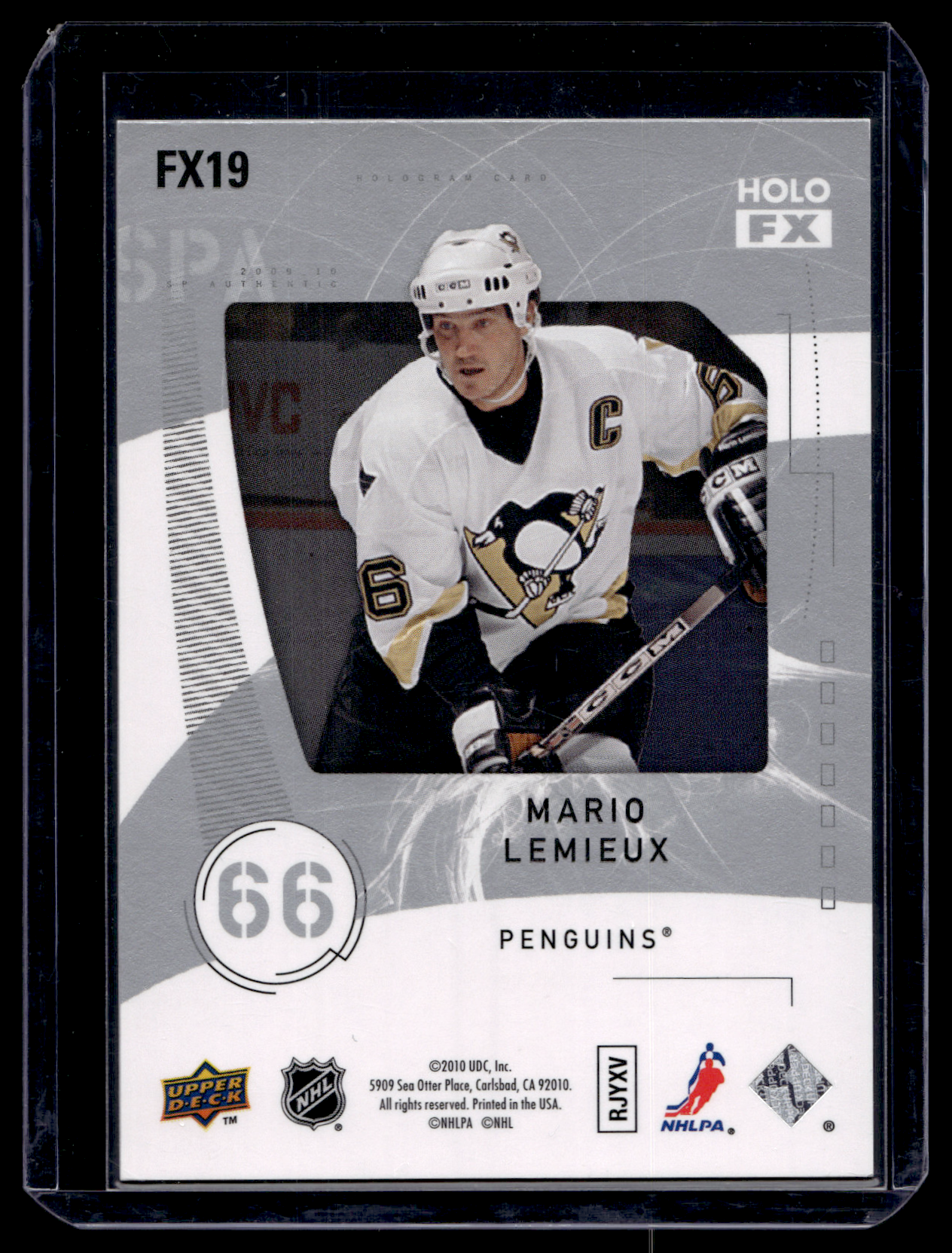 2009-10 Upper Deck SP Authentic - Holo FX - Mario Lemieux #FX19