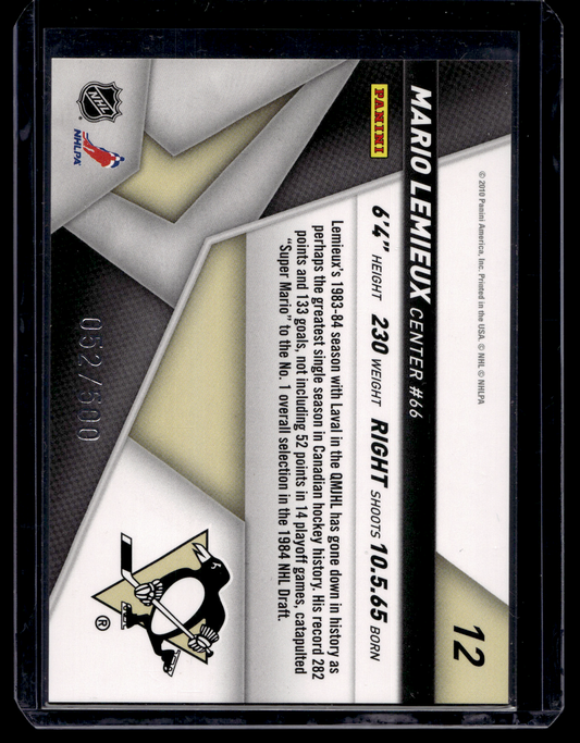 2010-11 Panini Certified - Top Choice - Mario Lemieux #12 /500