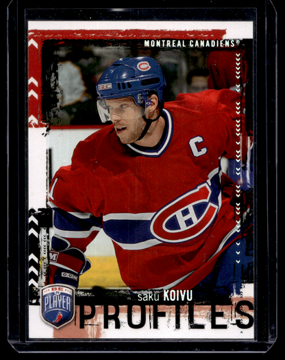 2006-07 Upper Deck Be a Player - Profiles - Saku Koivu #PP7 /499