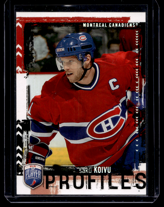 2006-07 Upper Deck Be a Player - Profiles - Saku Koivu #PP7 /499