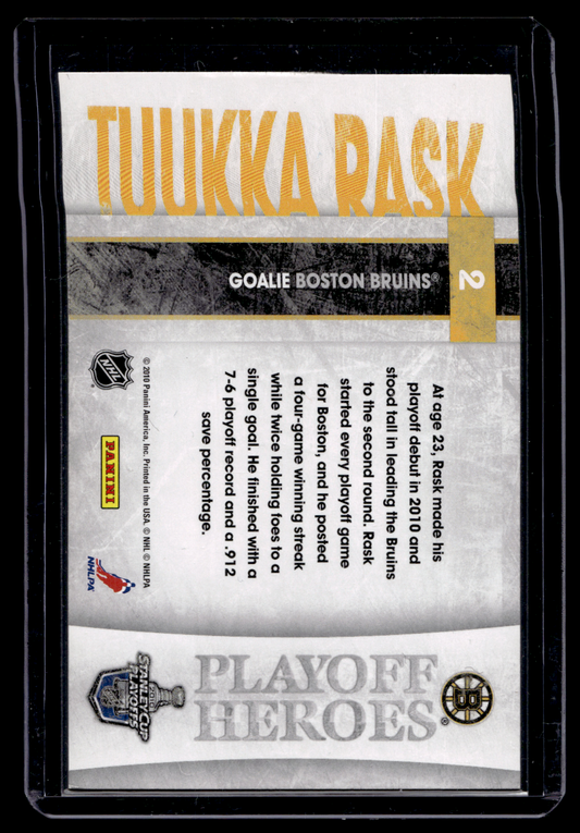 2010-11 Score - Playoff Heroes - Tuukka Rask #2