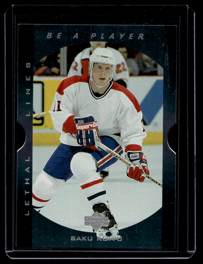 1995-96 Upper Deck Be a Player - Lethal Lines - Saku Koivu #LL5