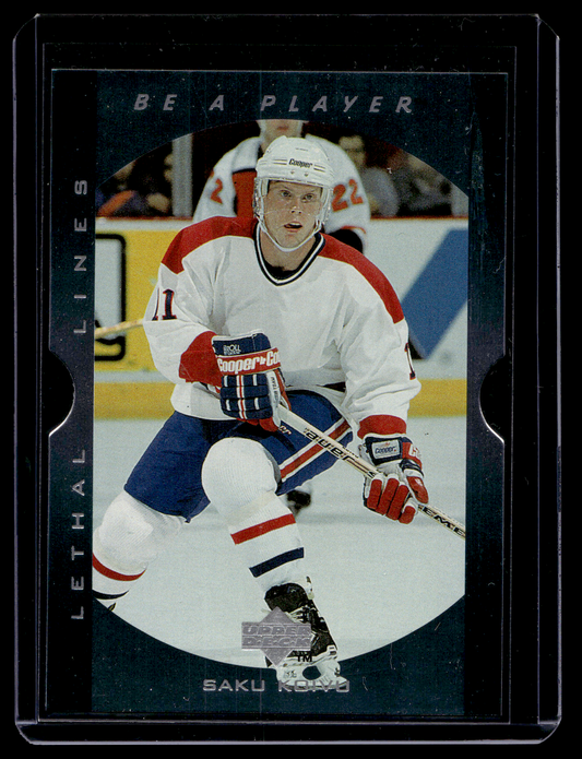 1995-96 Upper Deck Be a Player - Lethal Lines - Saku Koivu #LL5
