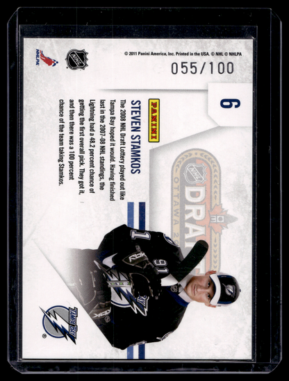 2010-11 Panini Playoff Contenders - Lottery Winners - Purple - Steven Stamkos #6 /100