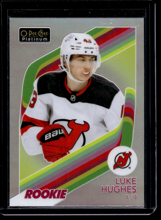 2023-24 Upper Deck OPC Platinum - Retro - Rainbow - Rookies - Luke Hughes #R-66 RY