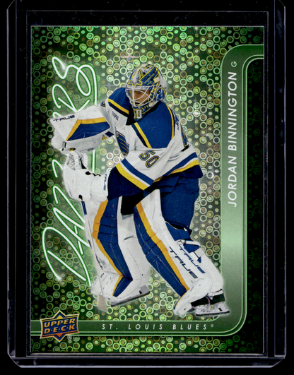 2024-25 Upper Deck Series 1 - Dazzlers - Green - Jordan Binnington #DZ-39