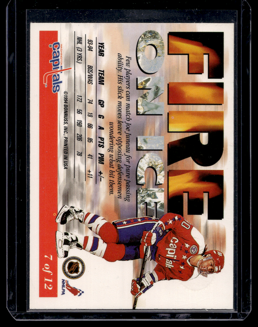1994-95 Leaf - Fire on Ice - Joe Juneau #7