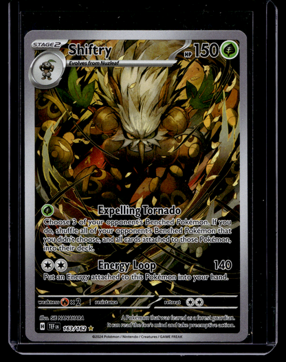 2024 Pokemon - Sword & Shield - Temporal Forces - Illustration Rare - Shiftry #163