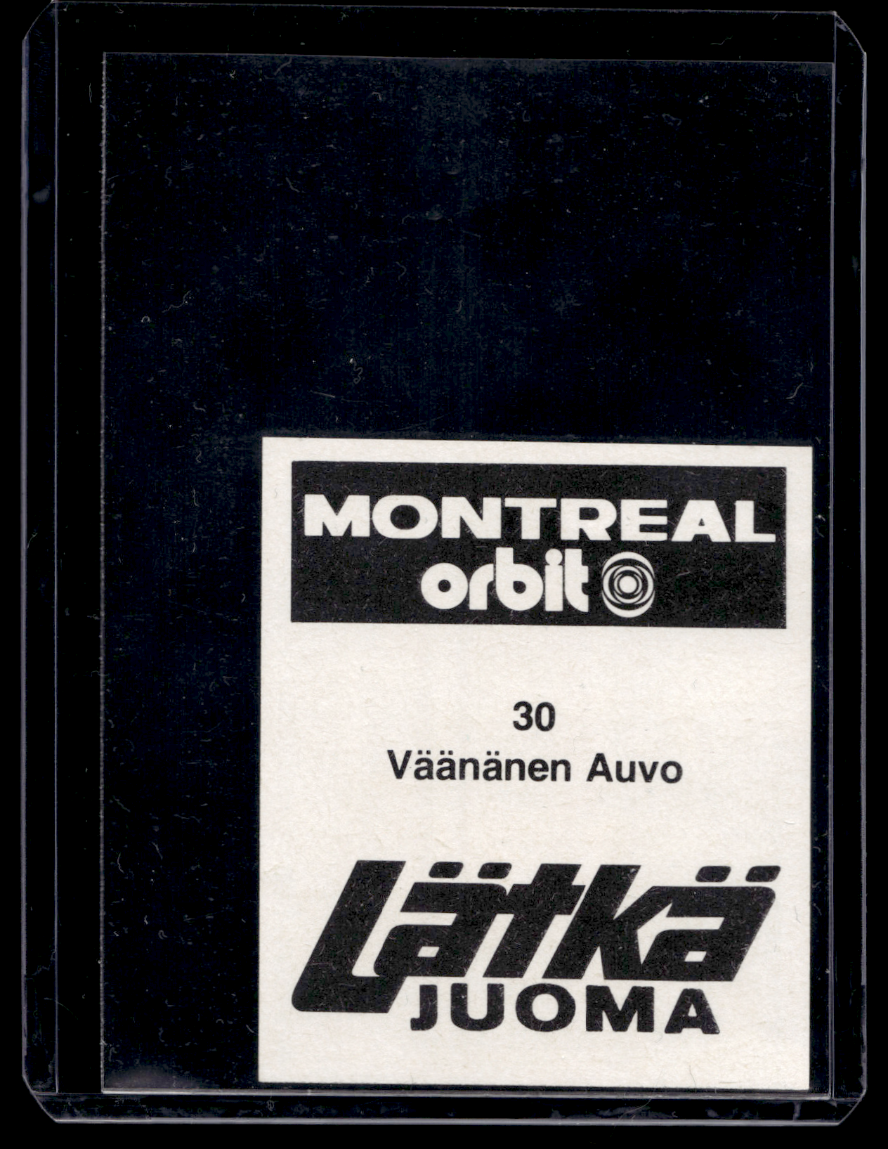 1980 Mallasjuoma Lätkäjuoma - Auvo Väänänen #30