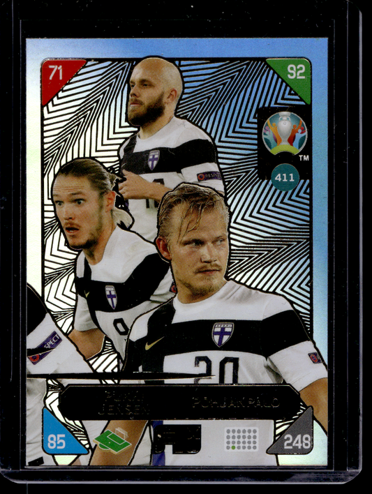 2021 Panini Adrenalyn XL UEFA Euro 2020 - 2021 Kick Off - Nordic Edition - Teemu Pukki / Fredrik Jensen / Joel Pohjanpalo #411