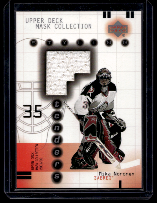 2001-02 Upper Deck Mask Collection - Styling Tenders - Mika Noronen #SY-MN