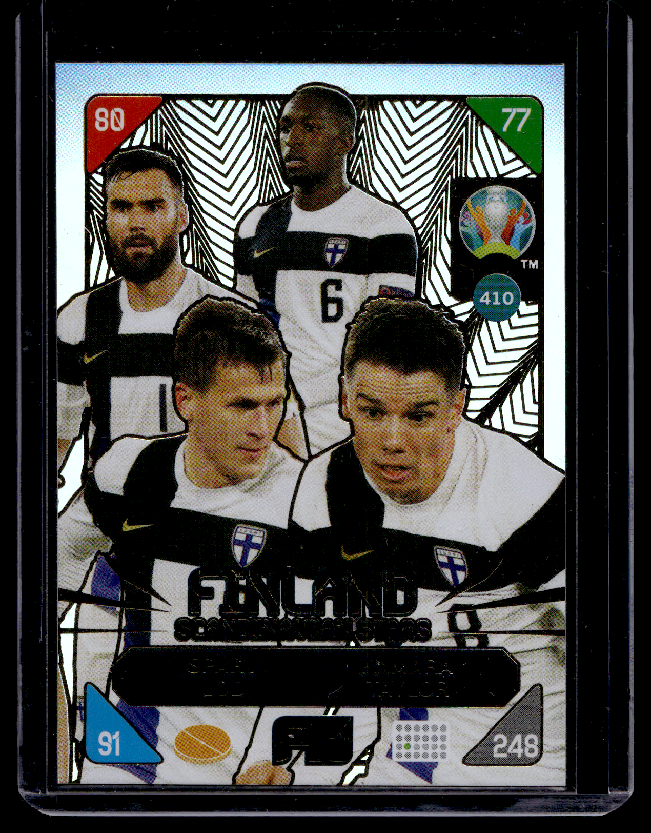 2021 Panini Adrenalyn XL UEFA Euro 2020 - 2021 Kick Off - Nordic Edition - Glen Kamara / Tim Sparv / Robin Lod / Robert Taylor #410