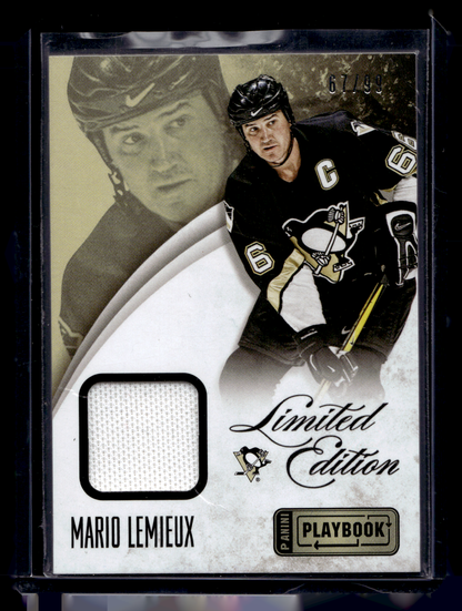 2013-14 Panini Playbook - Limited Edition Materials - Mario Lemieux #LE-ML /99