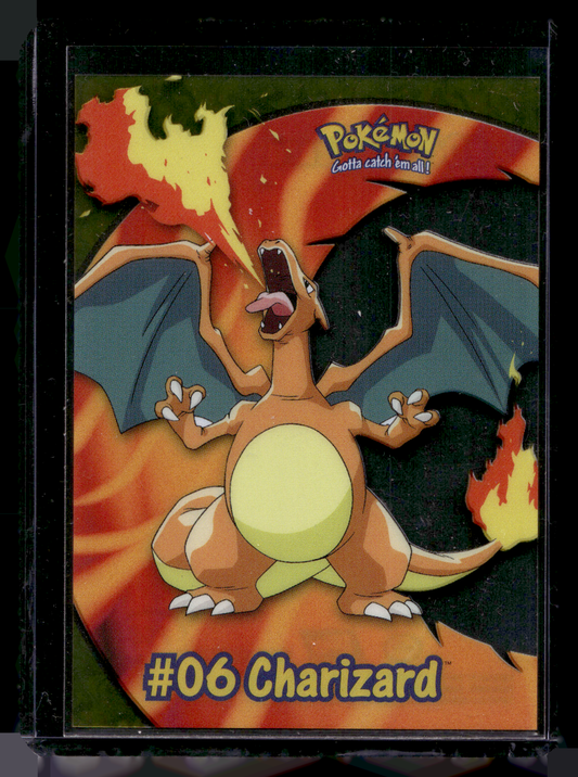 2000 Topps Chrome Pokemon TV Animation Edition - Clear Chase Cards - Charizard #PC3