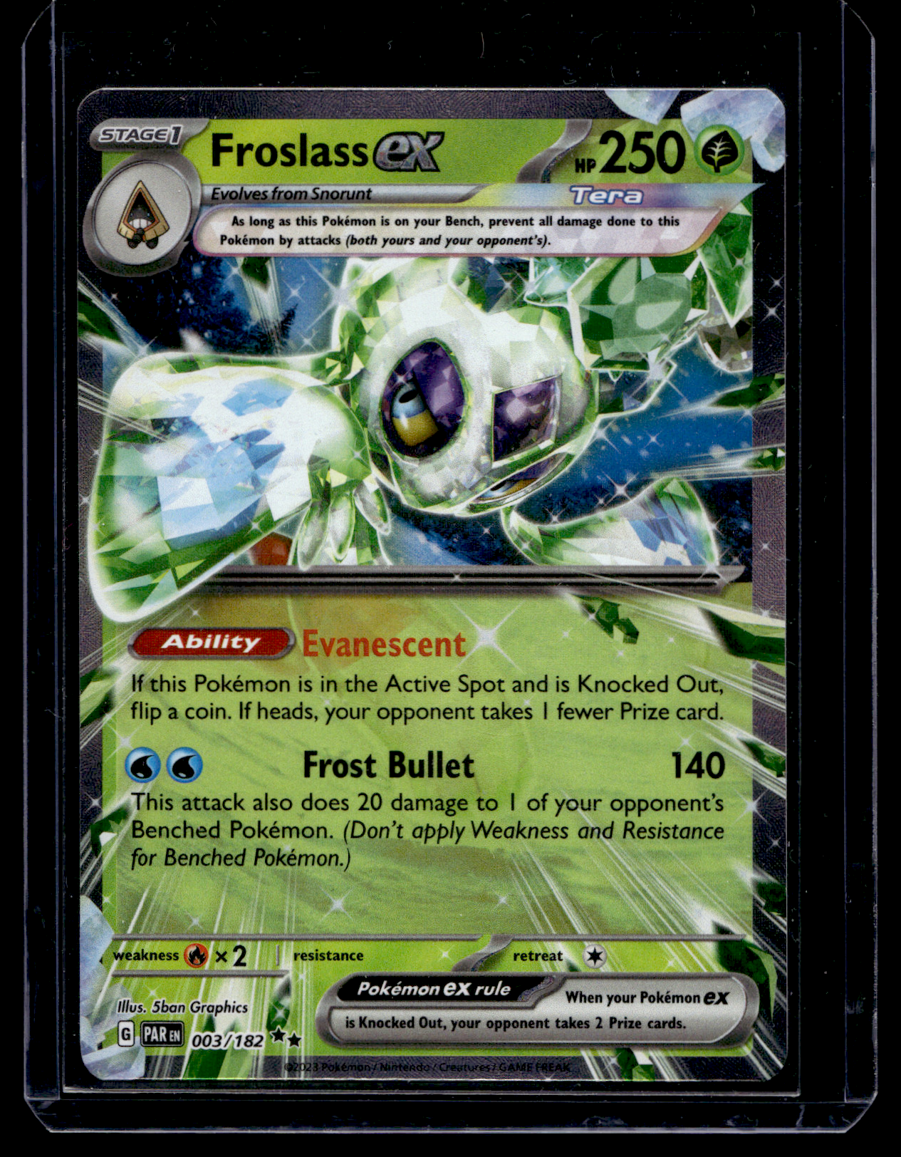 2023 Pokemon - Scarlet & Violet - Paradox Rift - Froslass ex #003