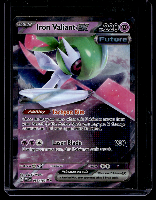 2023 Pokemon - Scarlet & Violet - Paradox Rift - Iron Valiant ex #089