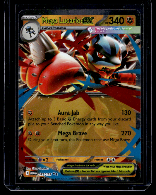2025 Pokemon - Mega Evolutions - Mega Lucario EX #77