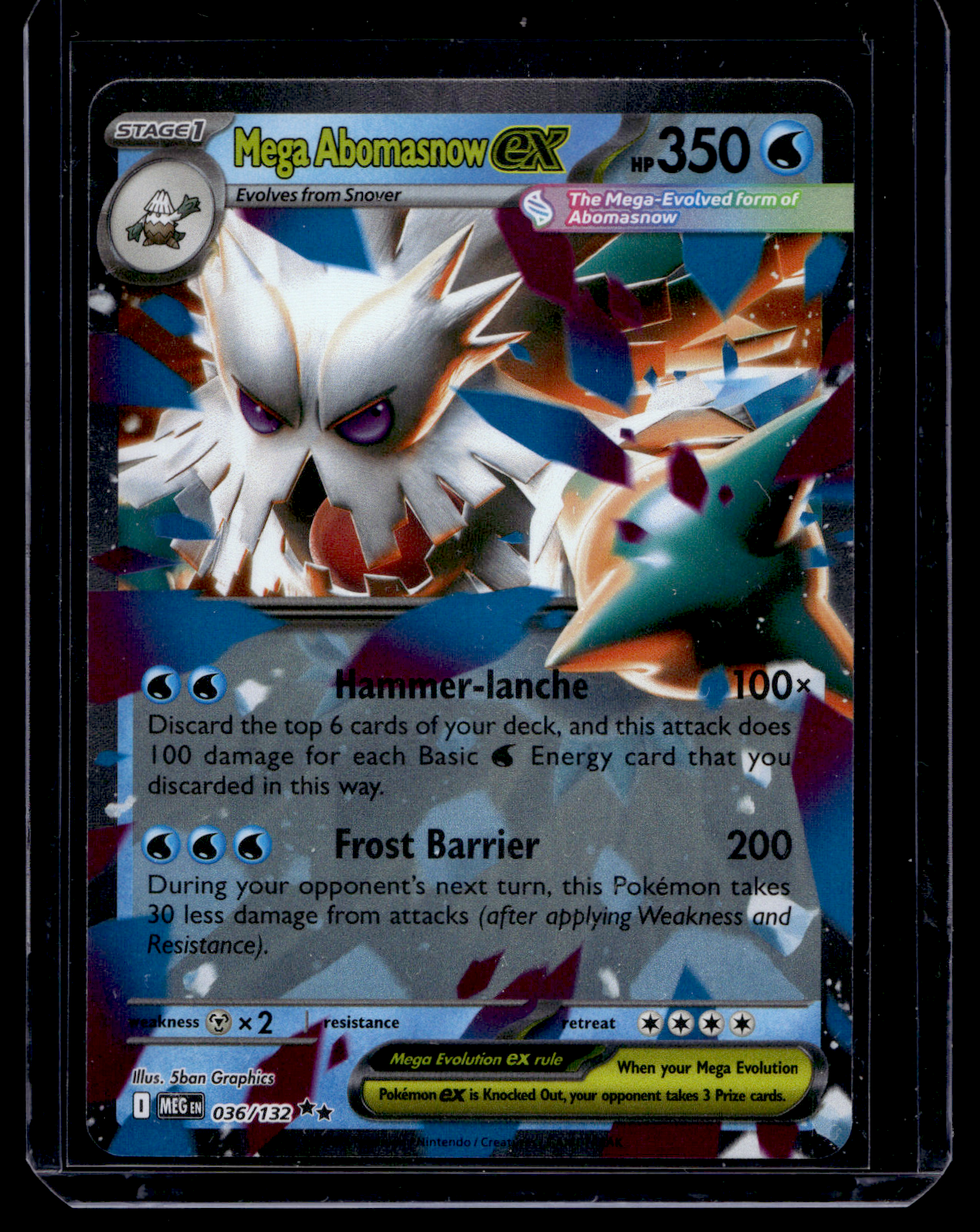 2025 Pokemon - Mega Evolutions - Mega Abomasnow EX #036