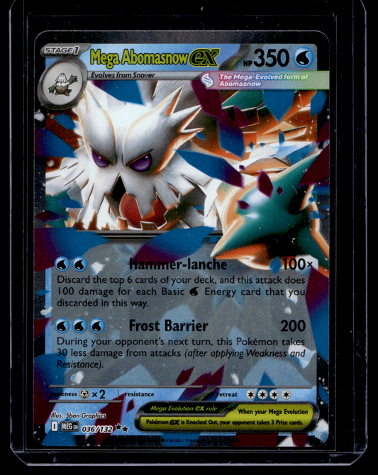2025 Pokemon - Mega Evolutions - Mega Abomasnow EX #036