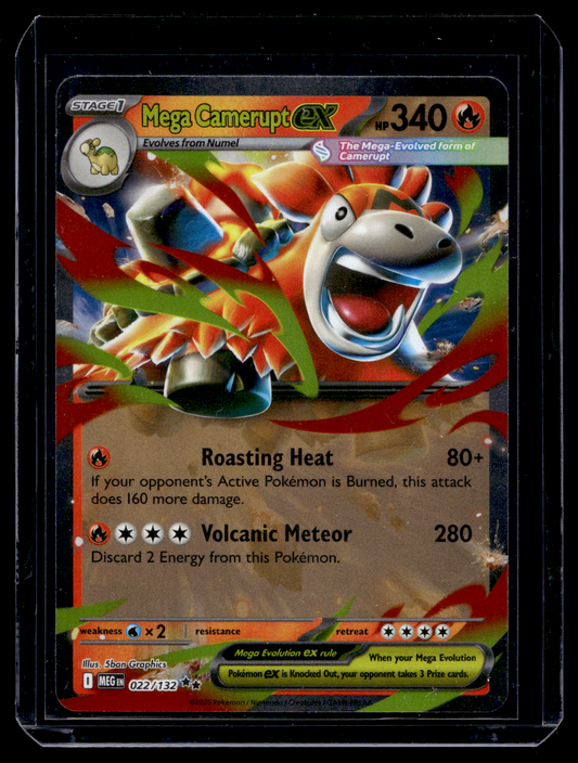 2025 Pokemon - Mega Evolutions - Mega Camerupt EX #22