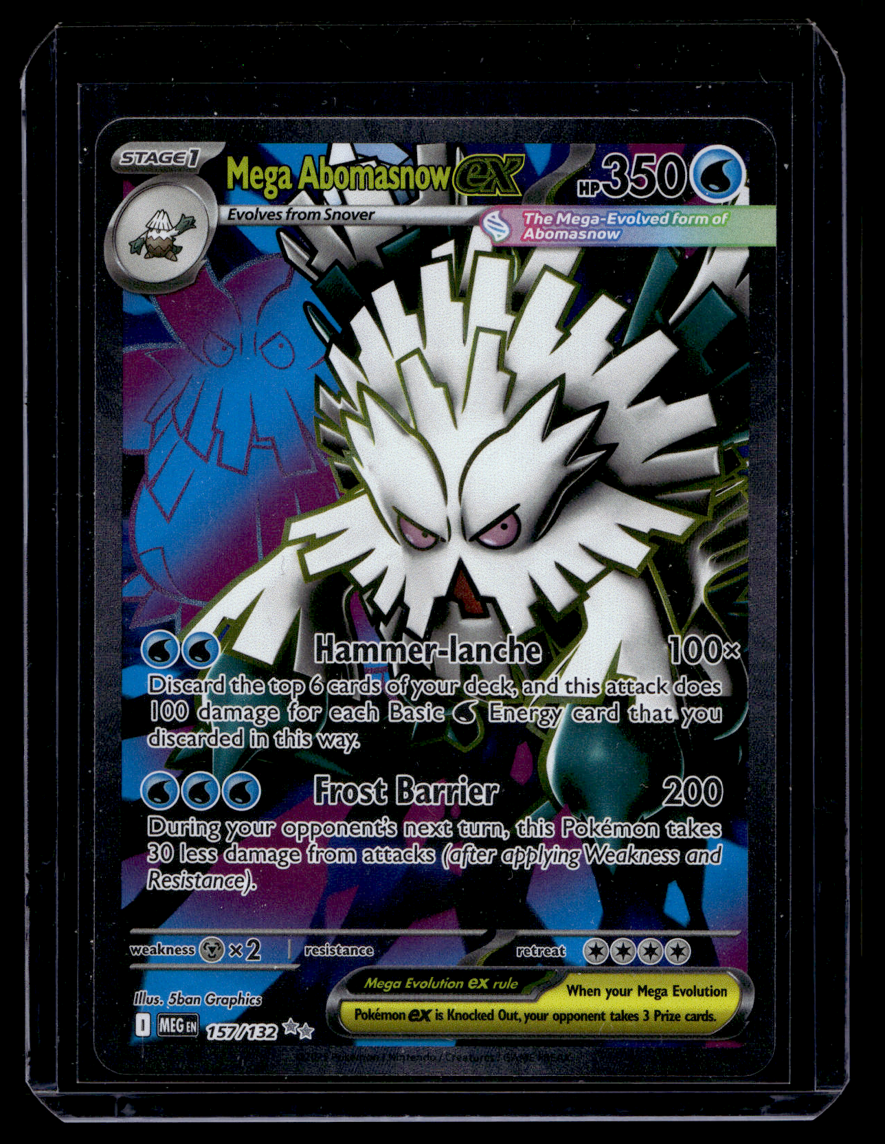 2025 Pokemon - Mega Evolutions - Ultra Rare - Mega Abomasnow EX #157