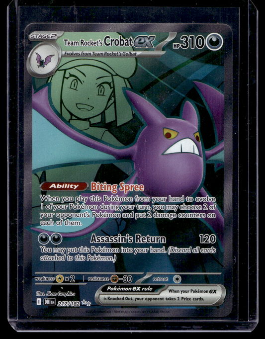 2025 Pokemon Scarlet & Violet - Destined Rivals - Ultra Rare - Team Rocket's Crobat #217