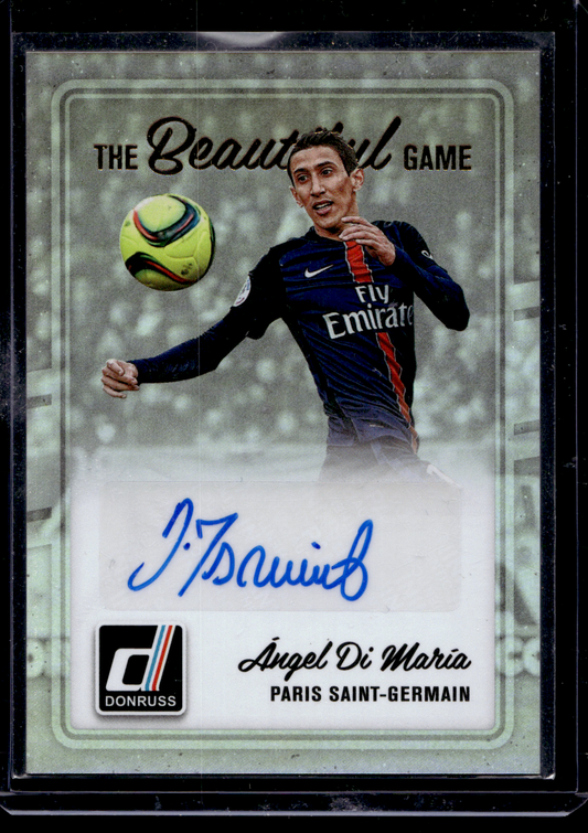 2016-17 Panini Donruss - The Beautiful Game Signatures - Angel Di Maria #BG-ADM