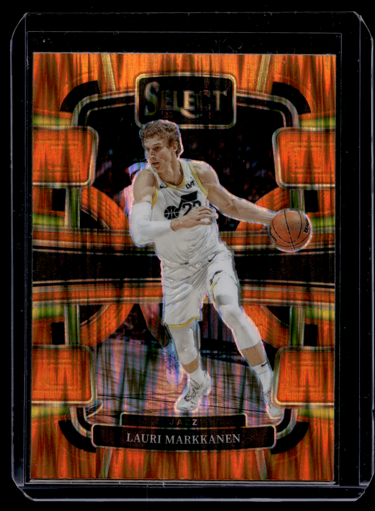 2023-24 Panini Select - Orange Flash Prizm - Concourse - Lauri Markkanen #19