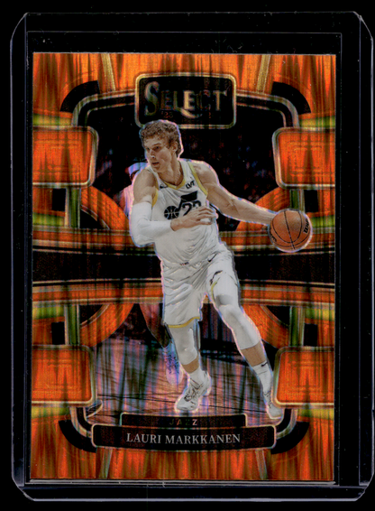 2023-24 Panini Select - Orange Flash Prizm - Concourse - Lauri Markkanen #19