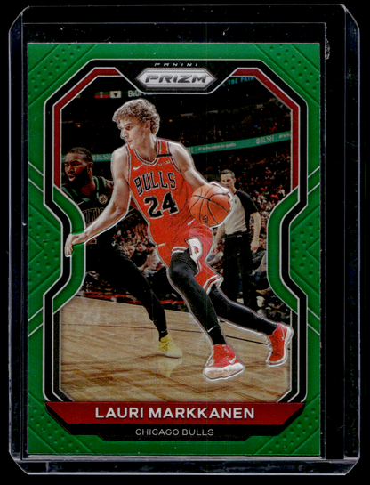 2020-21 Panini Prizm - Green Prizm - Lauri Markkanen #116