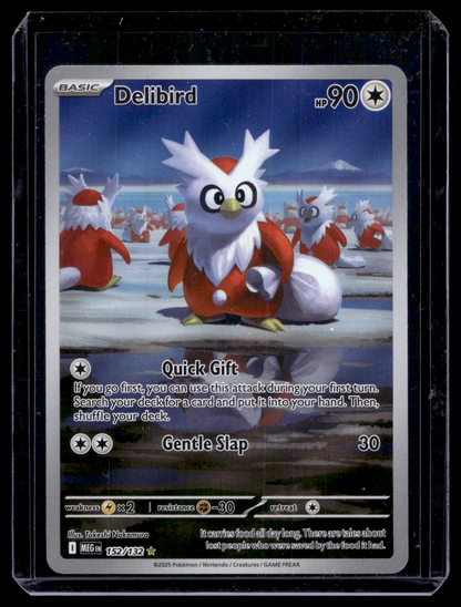 2025 Pokemon - Mega Evolutions - Illustration Rare - Delibird #152