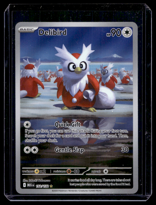 2025 Pokemon - Mega Evolutions - Illustration Rare - Delibird #152