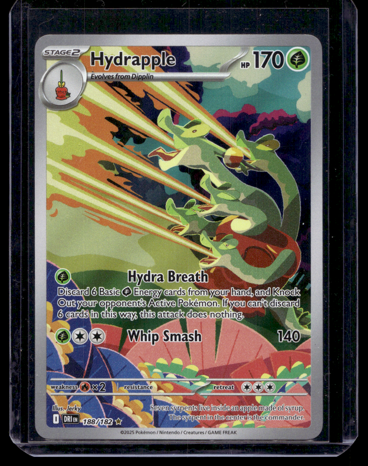 2025 Pokemon Scarlet & Violet - Destined Rivals - Illustration Rare - Hydrapple #188