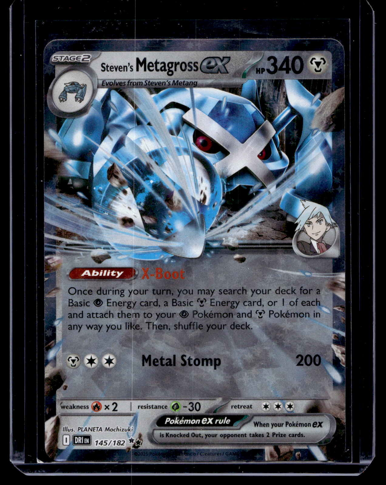 2025 Pokemon Scarlet & Violet - Destined Rivals - Steven's Metagross ex #145