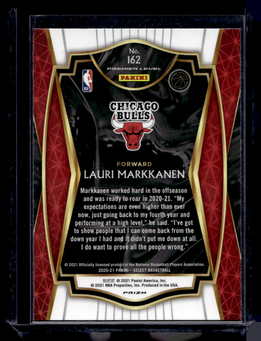 2020-21 Panini Select - Silver Prizm - Premier Level - Lauri Markkanen #162