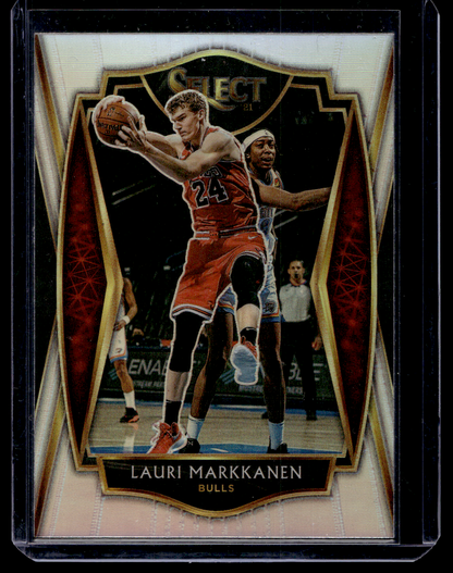 2020-21 Panini Select - Silver Prizm - Premier Level - Lauri Markkanen #162