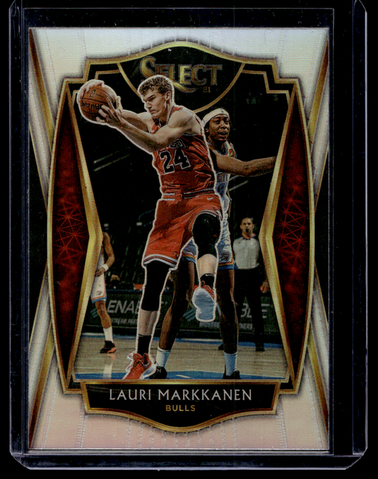 2020-21 Panini Select - Silver Prizm - Premier Level - Lauri Markkanen #162