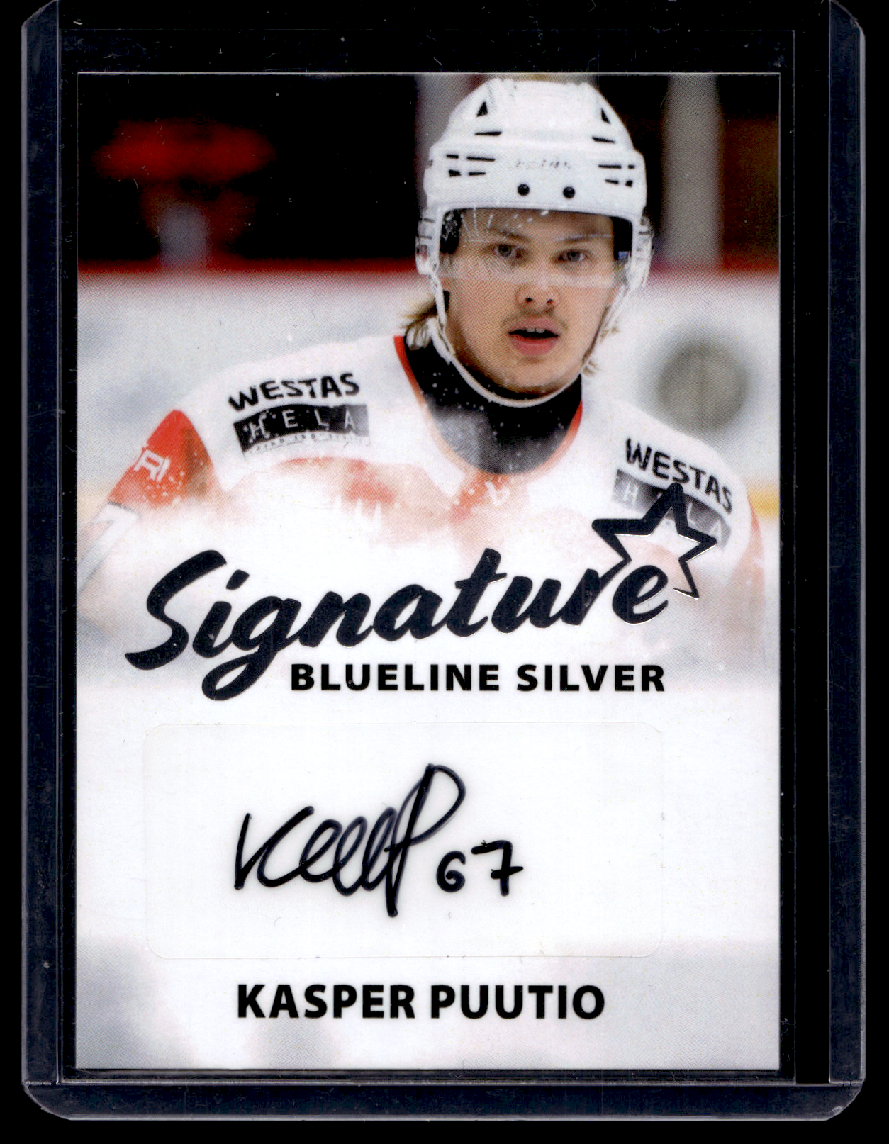 2024-25 Blueline Signature Silver - Eemeli Finland #AU-ES /100