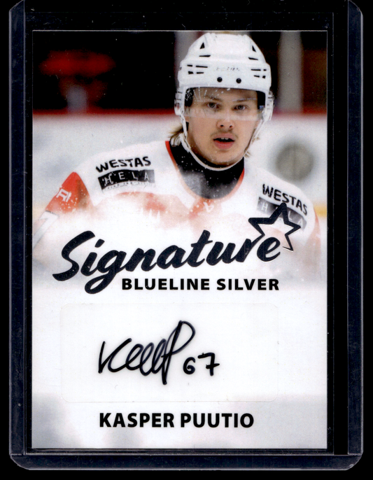 2024-25 Blueline Signature Silver - Eemeli Finland #AU-ES /100