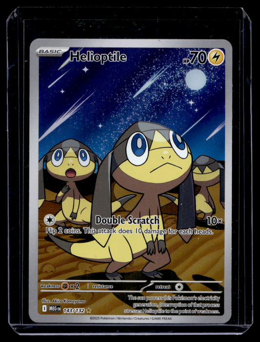 2025 Pokemon - Mega Evolutions - Illustration Rare - Helioptile #143