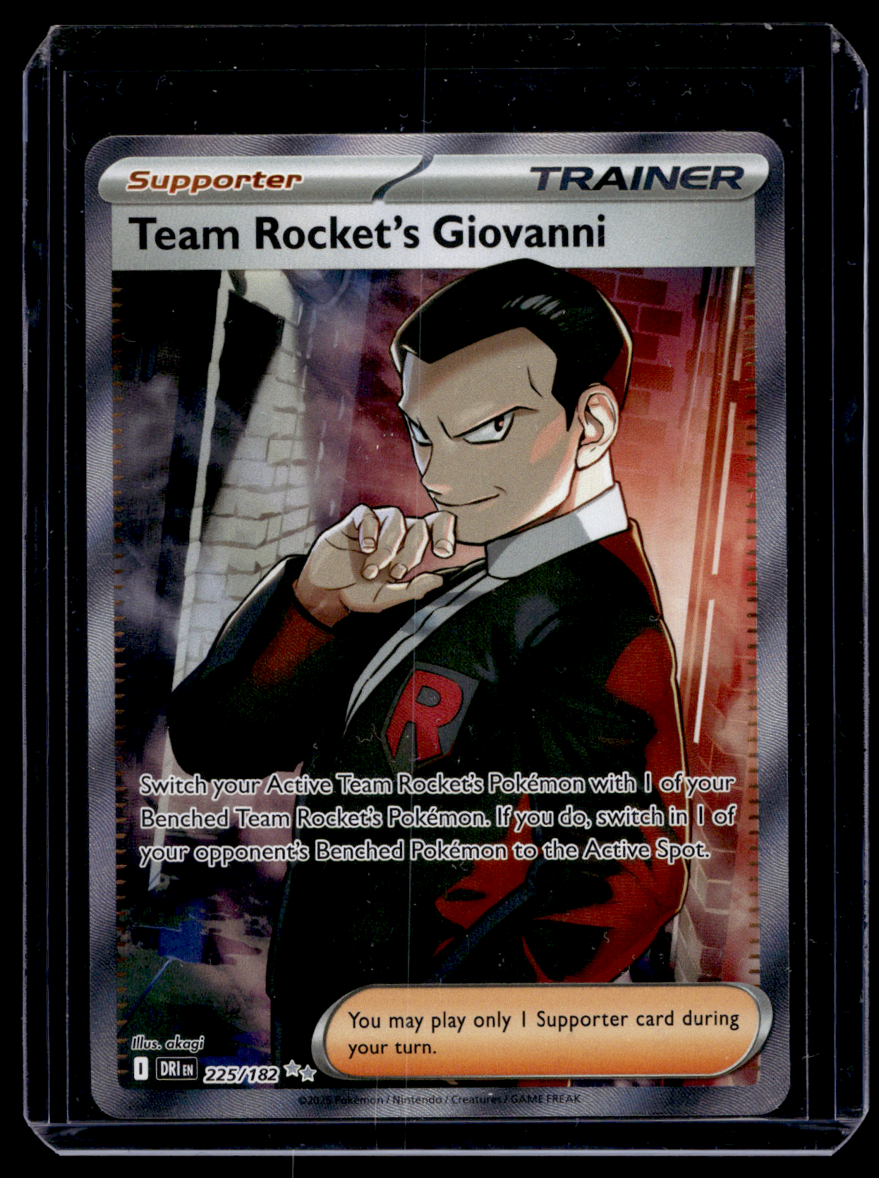 2025 Pokemon Scarlet & Violet - Destined Rivals - Ultra Rare - Team Rocket's Giovanni #225