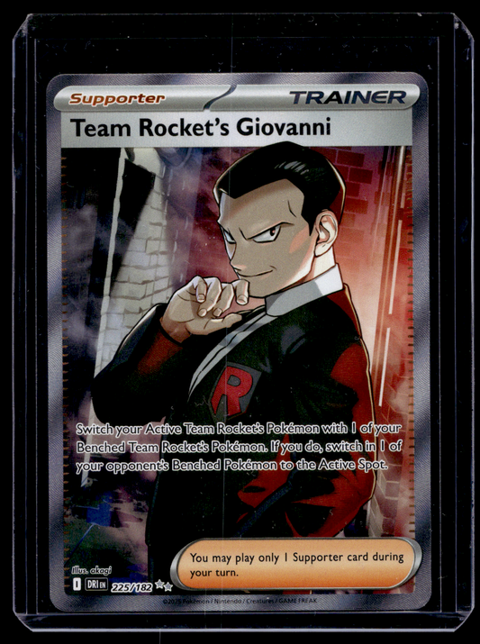 2025 Pokemon Scarlet & Violet - Destined Rivals - Ultra Rare - Team Rocket's Giovanni #225